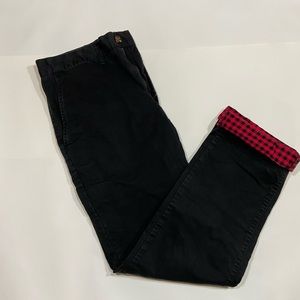 Mens flannel lined 32X30 Goodfellow Black Chinos - Used/Like New